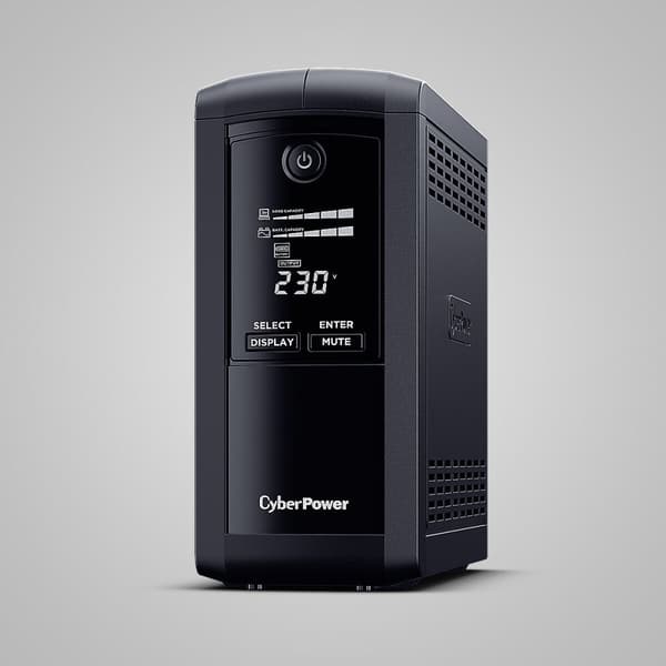 System til Uafbrydelig Strømforsyning Interaktivt UPS Cyberpower VP1000ELCD-FR 550 W Sort