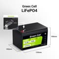 Miniatyrbillede 3 af 3: Batteri til System til Uafbrydelig Strømforsyning Green Cell LFPGC12V12AH 12 Ah