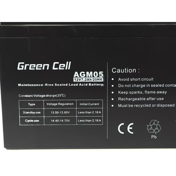 Batteri til System til Uafbrydelig Strømforsyning Green Cell AGM05 72 Ah 12 V