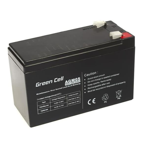 Batteri til System til Uafbrydelig Strømforsyning Green Cell AGM05 72 Ah 12 V