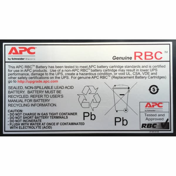 Batteri til System til Uafbrydelig Strømforsyning APC RBC59