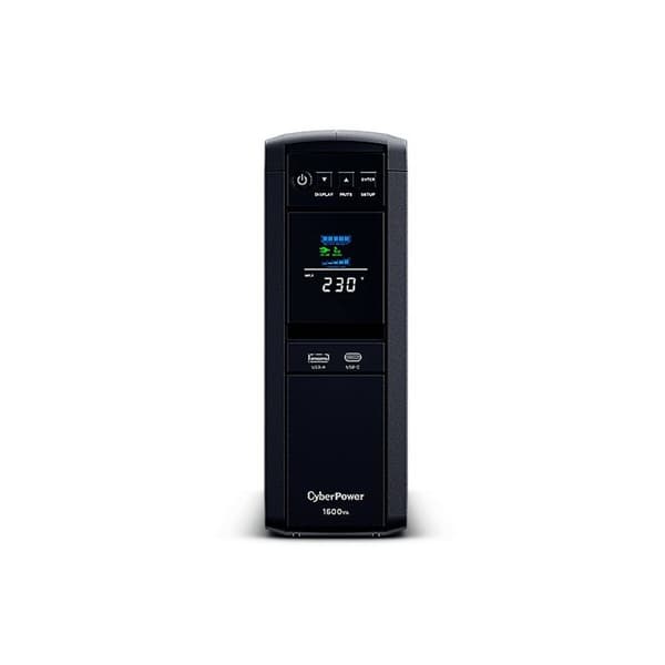 System til Uafbrydelig Strømforsyning Interaktivt UPS Cyberpower CP1600EPFCLCD Sort
