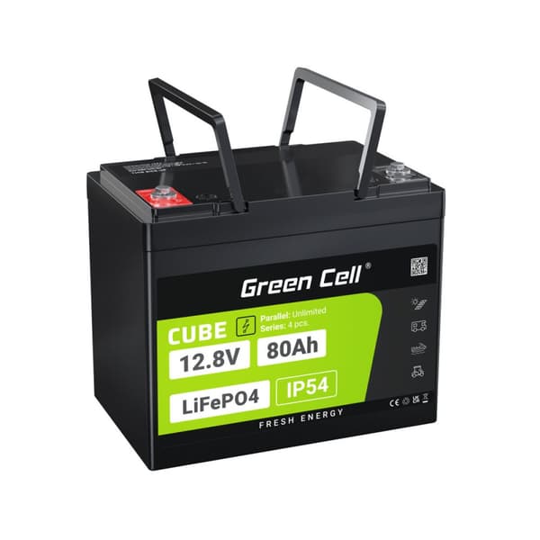Batteri til System til Uafbrydelig Strømforsyning Green Cell LFPGC12V80AH