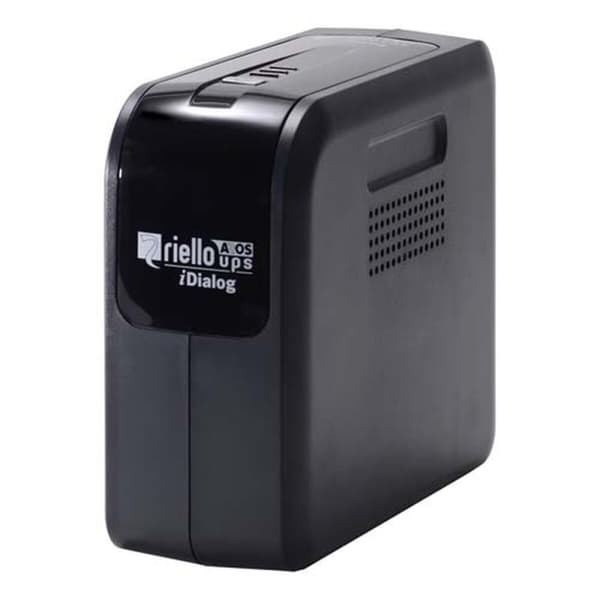 System til Uafbrydelig Strømforsyning Interaktivt UPS Riello iDialog 400 240 W 400 VA Sort Sort