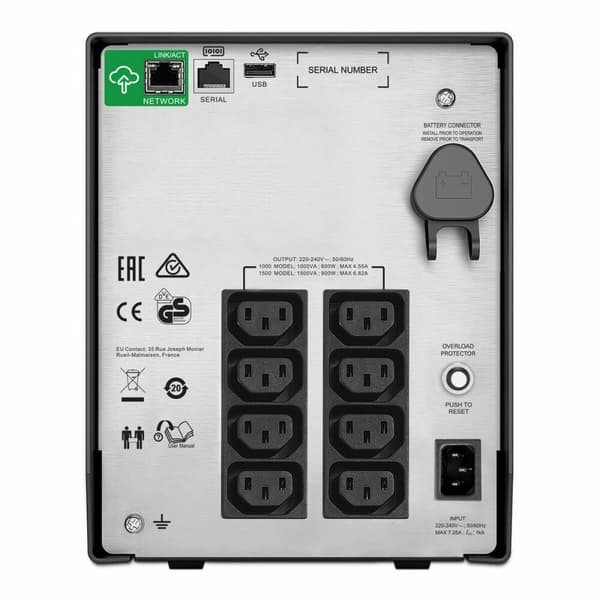 System til Uafbrydelig Strømforsyning Interaktivt UPS APC SMC1000IC 600 W 1000 VA