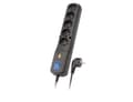Miniatyrbilde 4 av 4: LESTAR LX 530W - Overspenningsavleder - AC 230 V - 2300 watt - utgangskontakter: 5 - 3 m kabel - svart
