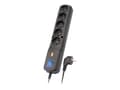 Miniatyrbilde 1 av 4: LESTAR LX 530W - Overspenningsavleder - AC 230 V - 2300 watt - utgangskontakter: 5 - 3 m kabel - svart