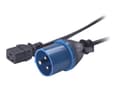 Pikkukuva 1 / 5: APC - Strømkabel - IEC 60320 C19 til IEC 60309 (han) - 2,4 m - lajittelu - P/N: SMT2200I-AR, SMT2200R2I-AR, SMT3000I-AR, SMT3000R2I-AR, SRT1500XLI, S