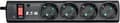 Miniatyrbilde 4 av 5: Eaton Protection Strip PS4D - Overspenningsavleder - AC 220-250 V - 2500 watt - utgangskontakter: 4 - svart
