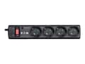 Miniatyrbilde 2 av 5: Eaton Protection Strip PS4D - Overspenningsavleder - AC 220-250 V - 2500 watt - utgangskontakter: 4 - svart