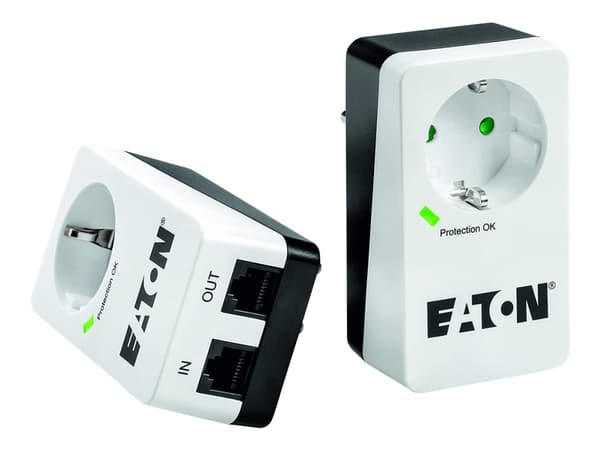 Eaton PB1TD ylijännitesuoja Musta, Valkoinen 1 AC-pistorasia(a) 220 - 250 V