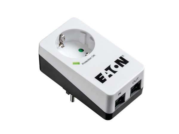 Eaton PB1TD ylijännitesuoja Musta, Valkoinen 1 AC-pistorasia(a) 220 - 250 V