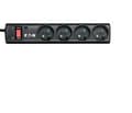Miniatyrbilde 4 av 5: Eaton Protection Strip - Overspenningsavleder - AC 220-250 V - 2500 watt - utgangskontakter: 4 - svart