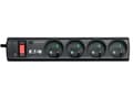 Miniatyrbilde 5 av 5: Eaton Protection Strip - Overspenningsavleder - AC 220-250 V - 2500 watt - utgangskontakter: 4 - svart