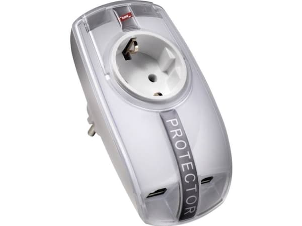DEHN DPRO 230 LAN100, 1 AC-pistorasia(a), 230 V, 50 - 60 Hz, 16 A, Valkoinen, Verkko