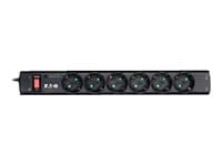Eaton PS6TD ylijännitesuoja Musta, Valkoinen 6 AC-pistorasia(a) 220 - 250 V 1 m