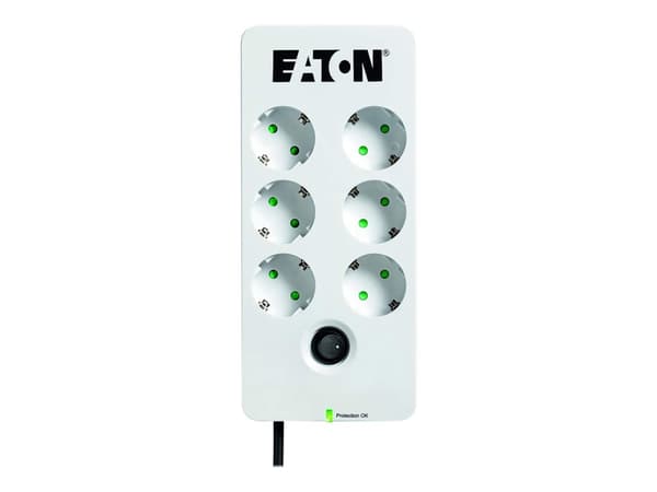 Eaton PB6D, 6 AC-pistorasia(a), Tyyppi F, 220 - 250 V, 50 - 60 Hz, 10 A, 2500 W