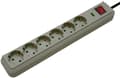 Pikkukuva 3 / 5: Brennenstuhl 1159750015, 6 AC-pistorasia(a), 16 A, 4500 A, Harmaa, 1,5 m