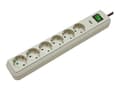 Pikkukuva 2 / 5: Brennenstuhl 1159750015, 6 AC-pistorasia(a), 16 A, 4500 A, Harmaa, 1,5 m