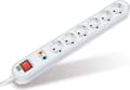 Miniatyrbilde 4 av 4: Bachmann SMART - Flerkoplingslist - AC 230 V - utgangskontakter: 6 (power CEE 7/7) - 1.5 m kabel - hvit