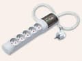 Miniatyrbilde 2 av 5: HSK DATA acar XP ultra, 5 AC-utganger, 230 V, 50 Hz, 10 A, Grå, Plast
