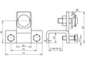 Miniatyrbild 1 av 2: DEHN 372140 372140 Överspänningsskyddsfäste
