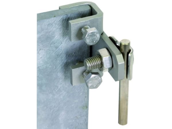 Dehn + Soehne tilkoblingsklemme 372219 horisontal RUSTFRITT STÅL (372219)