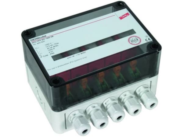 DEHN 900920 DEHNcube DCUYPV SCI1000 2MPP bis 1000VDC Ylijännitesuojan liitäntärasia Ylijännitesuoja: aurinkosähköjärjestelmiin 40 kA 1 kpl 1 kpl
