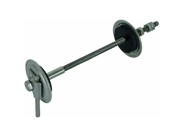 Dehn + Soehne maadoitus/seinäholkki 100-300mm M10 Niro 478 410 (478410)
