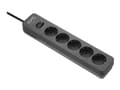 Miniatyrbilde 3 av 5: APC Essential Surgearrest PME5B - Strømstødsbeskytter - AC 220/230/240 V - 2300 Watt - output-stikforbindelser: 5 - Tyskland - sort