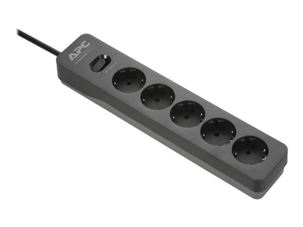 APC Essential Surgearrest PME5B - Strømstødsbeskytter - AC 220/230/240 V - 2300 Watt - output-stikforbindelser: 5 - Tyskland - sort