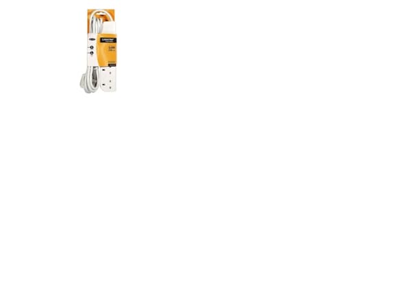 Belkin SurgeStrip E-Series - Overspenningsavleder - AC 250 V - utgangskontakter: 4 - Storbritannia - hvit