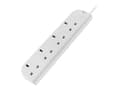 Miniatyrbilde 1 av 5: Belkin SurgeStrip E-Series - Overspenningsavleder - AC 250 V - utgangskontakter: 4 - Storbritannia - hvit