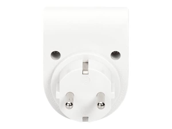 DIGITUS Professional DN-95400 - Overspenningsavleder - AC 230 V - 3500 watt - utgangskontakter: 1 - hvit