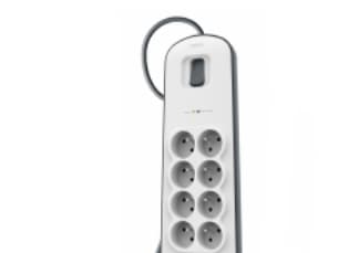 Belkin BSV804ca2M, 900 J, 8 AC-pistorasia(a), Valkoinen, 2 m
