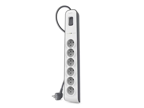 Belkin 6 Outlet Power Surge Protector - Strømstødsbeskytter - output-stikforbindelser: 6