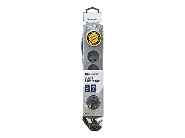 Qoltec 50163, 4 AC-pistorasia(a), Tyyppi F, 230 V, 50 Hz, 16 A, 3680 W