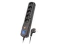 Miniatyrbilde 2 av 5: LESTAR LV-530W 5W - Overspenningsavleder - AC 230 V - 2300 watt - utgangskontakter: 5 - 2.5 m kabel - svart