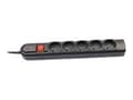 Miniatyrbilde 1 av 5: Tracer PowerGuard - Overspenningsavleder - AC 230 V - utgangskontakter: 5 - 1.8 m kabel - svart