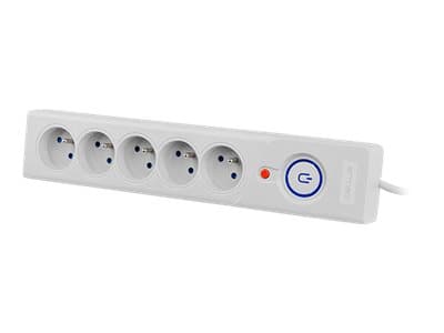 Armac Z5 - Ylijännitesuoja - AC 250 V - 2500 Watt - lähtöliittimet: 5 - 5 m kaapeli - harmaa