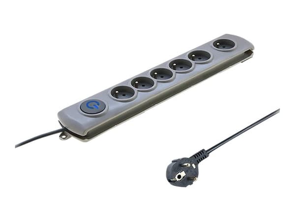 Qoltec 50166, 6 AC-pistorasia(a), Tyyppi F, 230 V, 50 Hz, 16 A, 3680 W
