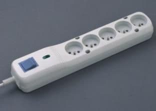 Lestar LV-530W power strip with anti-surge protection, 5 sockets, 3m gray (LV530W3 GRAY)