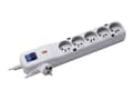 Pikkukuva 1 / 4: Lestar LV-530W power strip with anti-surge protection, 5 sockets, 3m gray (LV530W3 GRAY)
