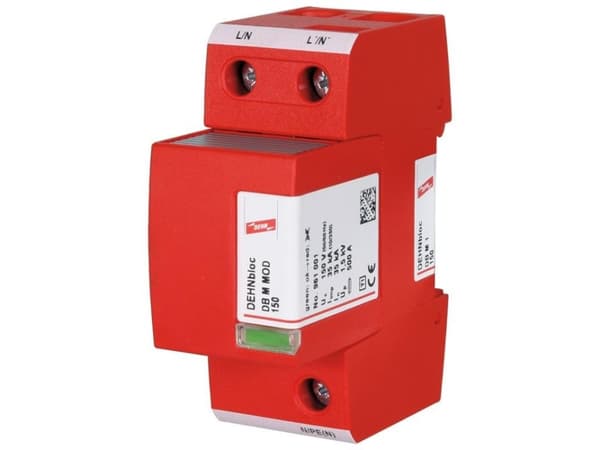 Dehn + Soehne salamavirtasuoja 961120 DEHNbloc DB M1 255 1-napainen (961120)