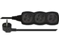 Miniatyrbilde 2 av 2: Emos 1902230300, Grunnleggende, Svart, 3 AC-utganger, 3 m, 250 V, 10 A