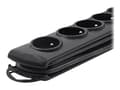 Miniatyrbilde 3 av 5: Qoltec - Overspenningsavleder - AC 230 V - 3680 watt - utgangskontakter: 7 - 1.5 m kabel - svart