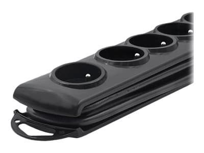 Qoltec - Overspenningsavleder - AC 230 V - 3680 watt - utgangskontakter: 7 - 1.5 m kabel - svart