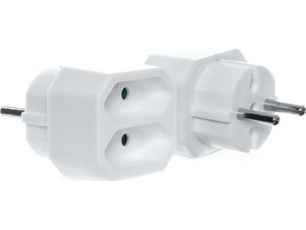 Plastrolin 2-pistorasian b/u Euro R-2 pistokkeen jakaja (W-97742)