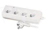 Plastrol Extension cord 4 sockets w/u 10A 5m white PS-470 (W-97482)