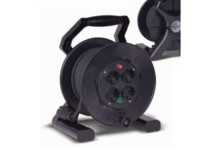 PCE Singlephase extension cord on a XREEL 40m reel H05RRF 3x1,5 (OW